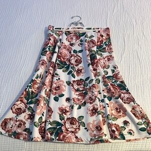 Floral A-Line Skirt